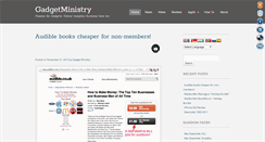 Desktop Screenshot of gadgetministry.com