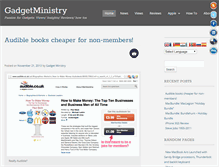 Tablet Screenshot of gadgetministry.com